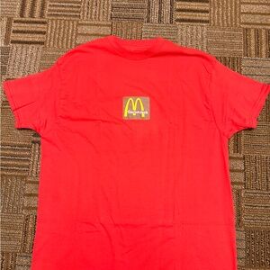 Travis Scott Cactus Jack McDonalds Collab Tee Shirt Logo Red